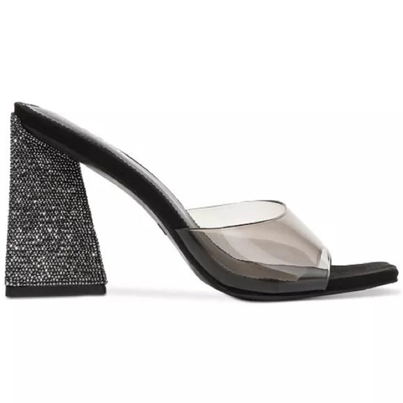 Bar lll Women's Avva Slide Dress Sandals black size 7.5 - Picture 2 of 10